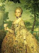 Anton Raphael Mengs maria luisa of parmathe princess of asturias oil painting